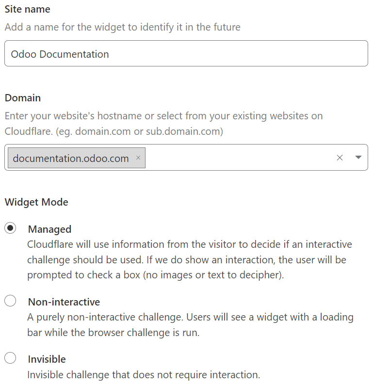 افزودن وب سایت به Cloudflare Turnstile