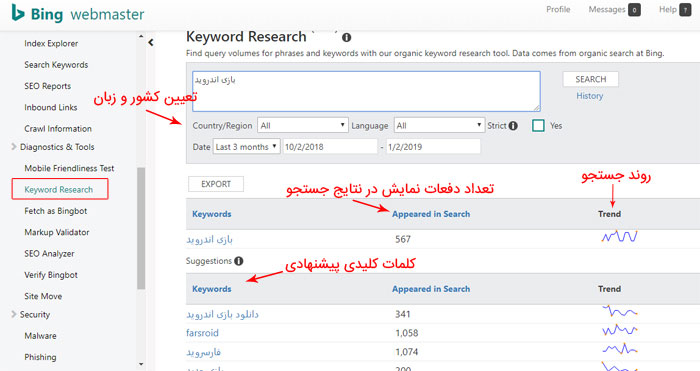 Bing Webmaster Tools