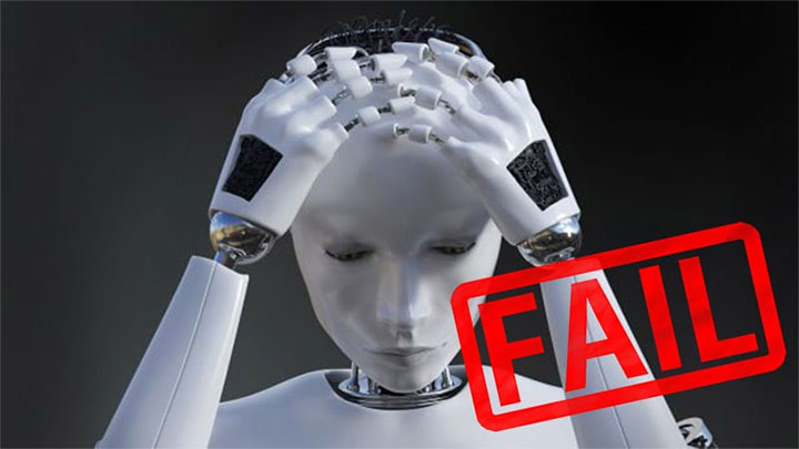  عدم موفقیت هوش مصنوعی